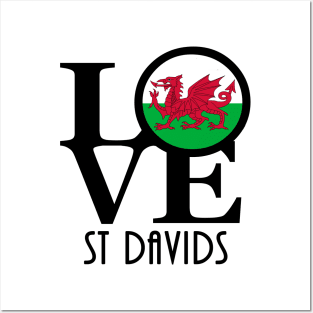 LOVE St Davids Wales Posters and Art